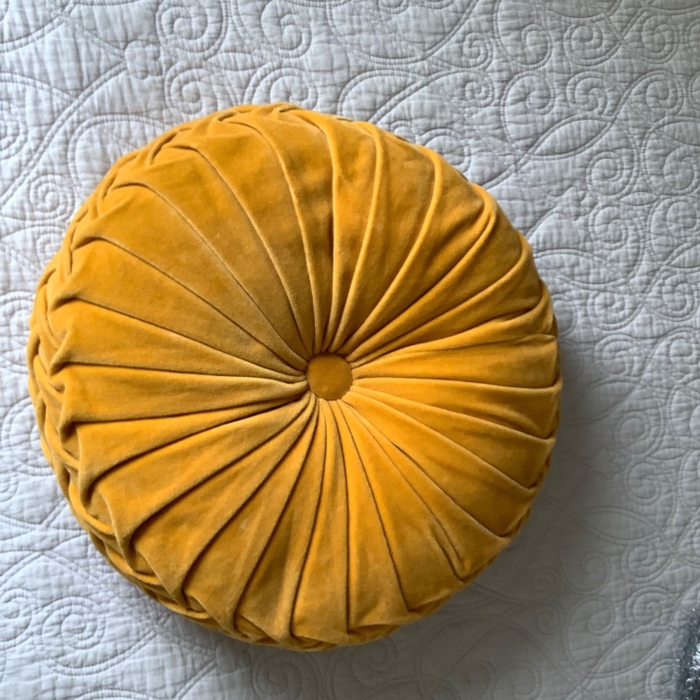 Urban Outfitters Round Velvet Pillow